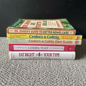 Best Gut Health, Food, Eating Educational Book Stack (5 
books)